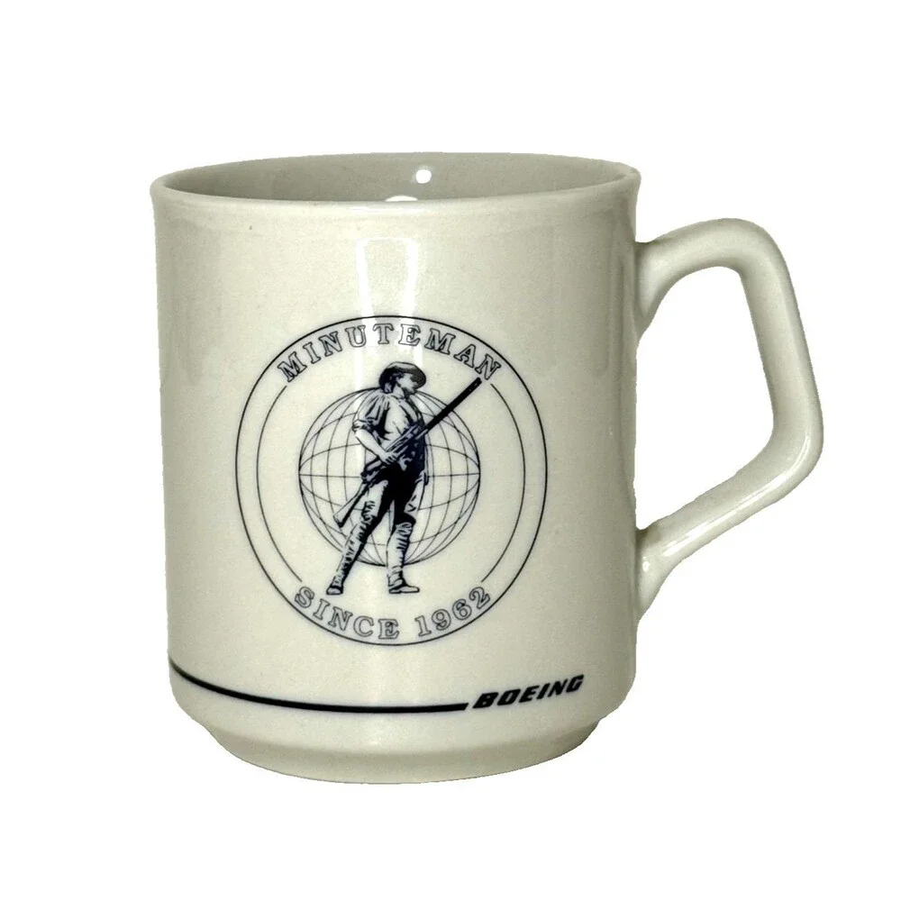Vintage Boeing Minuteman Since 1962 Coffee Mug Aerospace Defense Program Cup